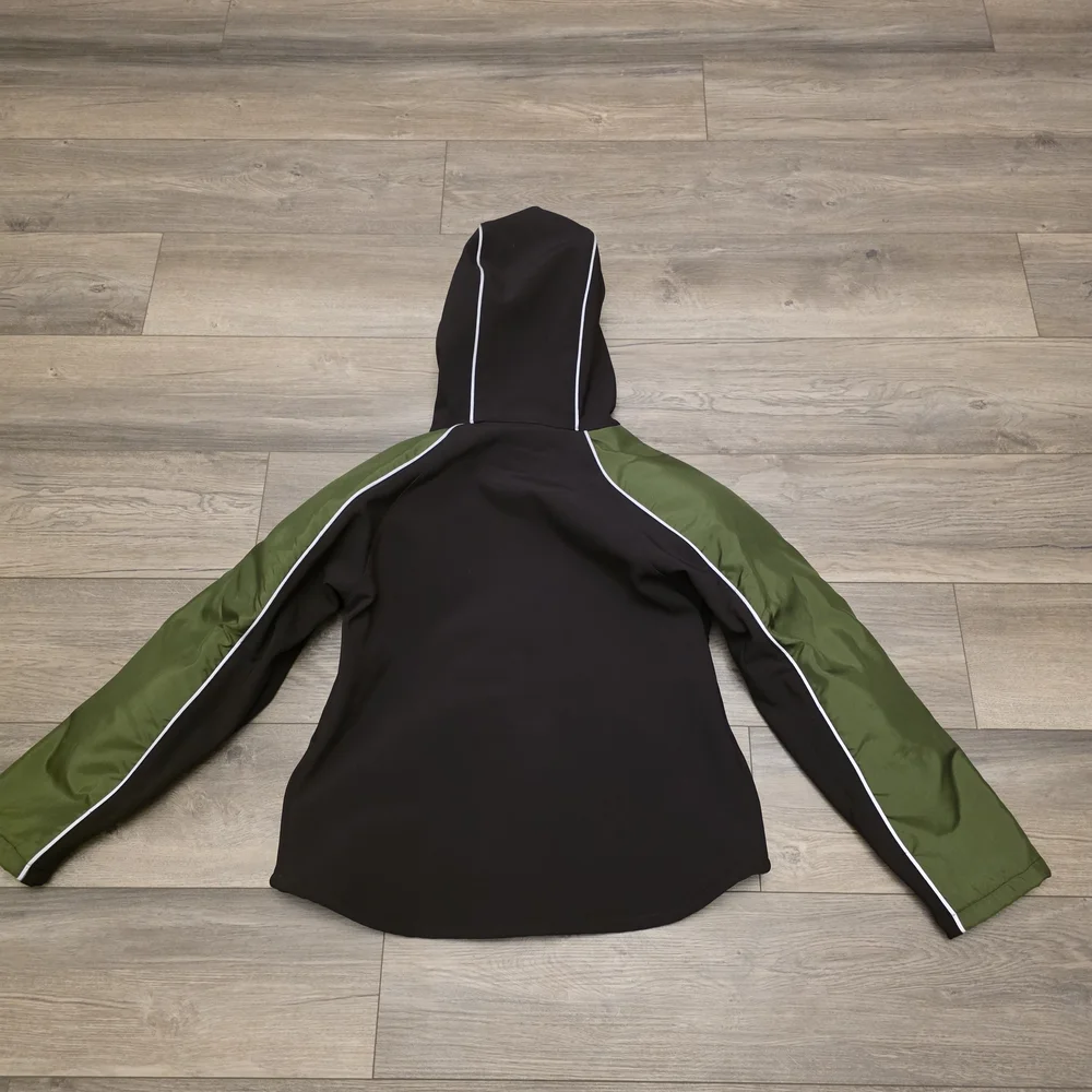 Corazzo Motorcycle Jacket Woman Large Armored Black Green Reflective Made USA - Picture 16 of 16